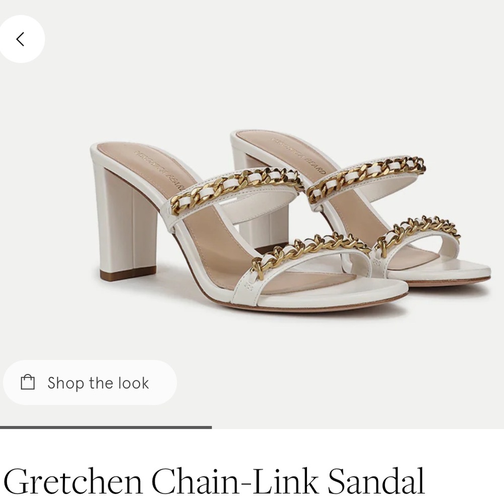 Veronica Beard Gretchen chain link sandal NWTS size 8.5
